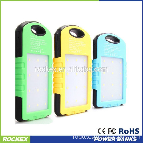 Good Solar charger 5000mah with led light